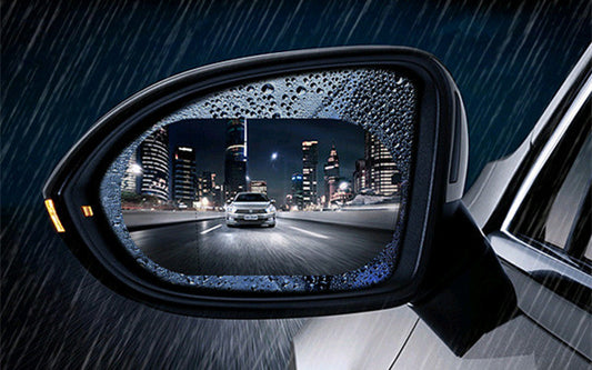 2Pcs Car Rearview Mirror Rainproof Film, Motorcycle, Bus, Bus, Truck, Back Mirror, Waterproof And Anti-Fog Film, Water-Repellent Film
