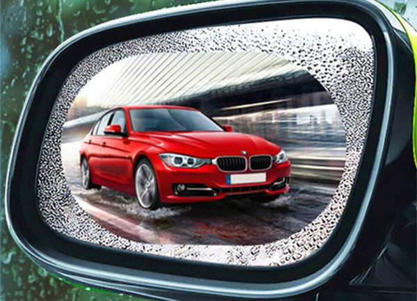 2Pcs Car Rearview Mirror Rainproof Film, Motorcycle, Bus, Bus, Truck, Back Mirror, Waterproof And Anti-Fog Film, Water-Repellent Film