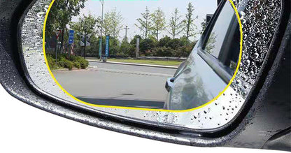 2Pcs Car Rearview Mirror Rainproof Film, Motorcycle, Bus, Bus, Truck, Back Mirror, Waterproof And Anti-Fog Film, Water-Repellent Film