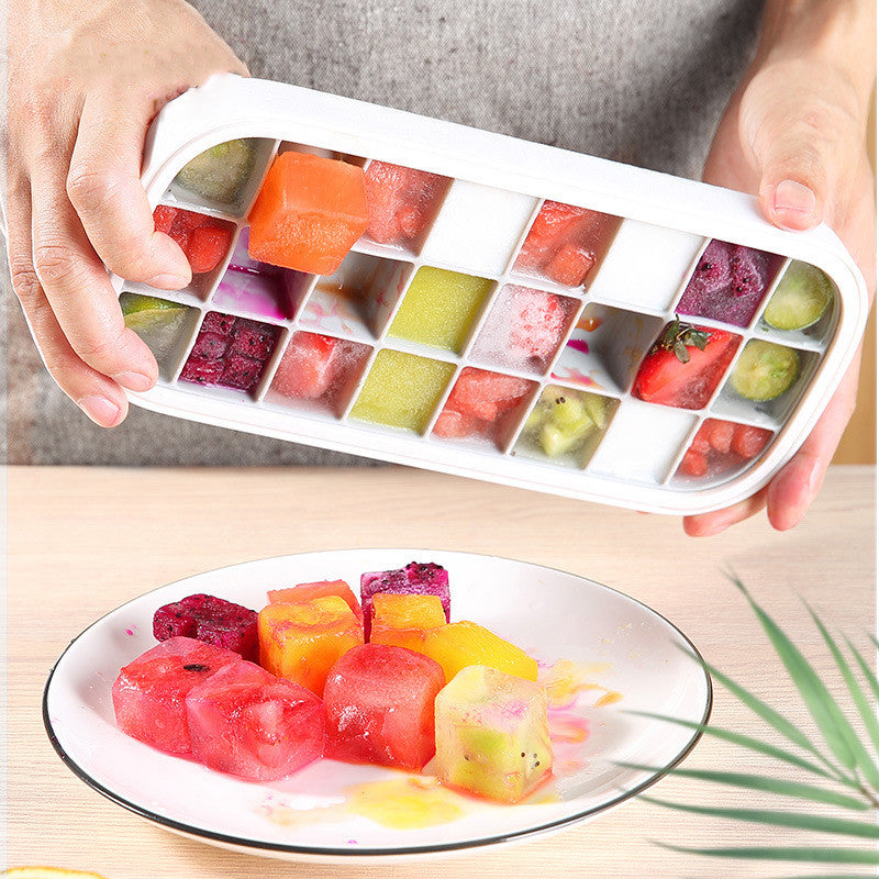 Ice Mold Household Ice Box Freezer With Cover Artifact Silicone Refrigerator Ice Mold