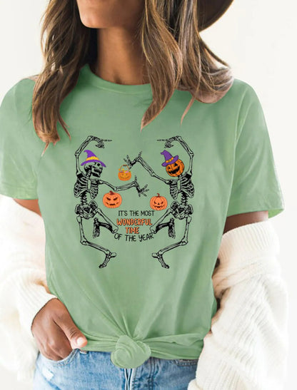 Fashion Halloween Women's Short Sleeved T-shirt
