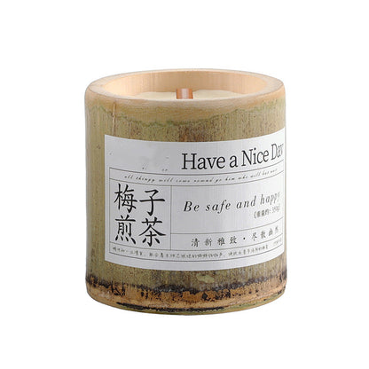 Indoor Long-lasting Bamboo Fragrance Aromatherapy Candle Gift