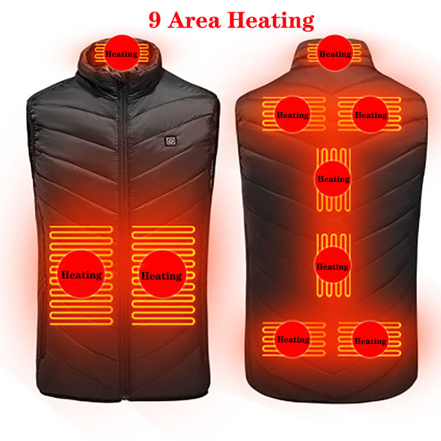 Heated Vest Washable Usb Charging Electric