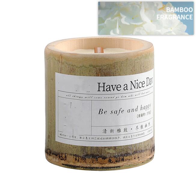 Indoor Long-lasting Bamboo Fragrance Aromatherapy Candle Gift