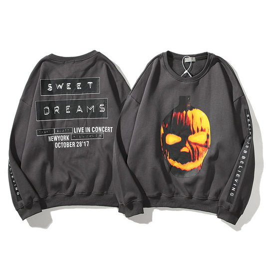 Pumpkin Halloween crew neck sweater