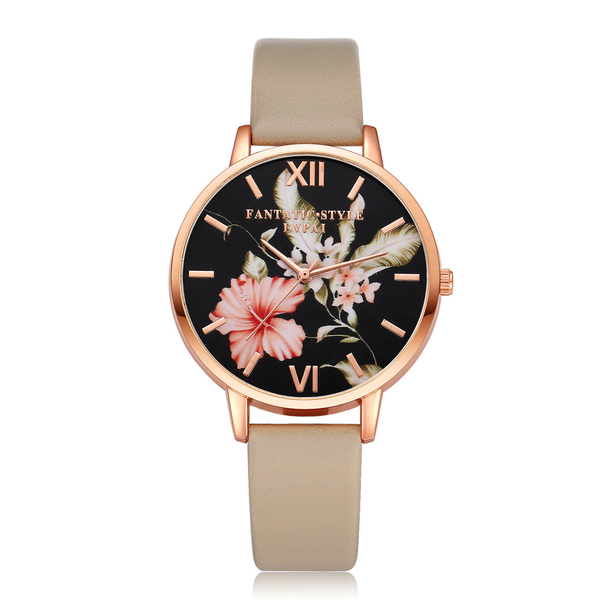 Lvpai Marke Frauen Armband Uhr Mode Rose Gold Blumen Leder Einfache Frauen Kleid Uhren Luxus Business Geschenk Uhr Uhr