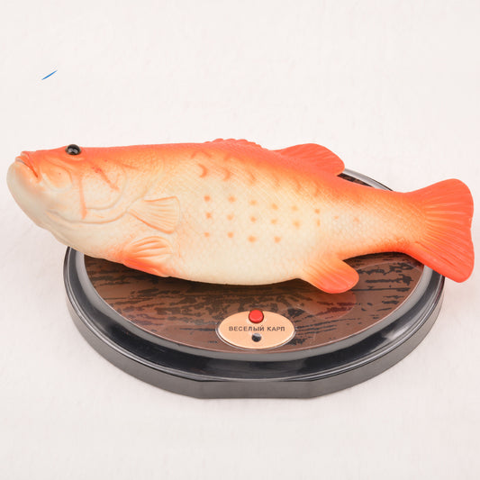 Plush Toy Children's Electric Singing Interactive Cutting Board Fish