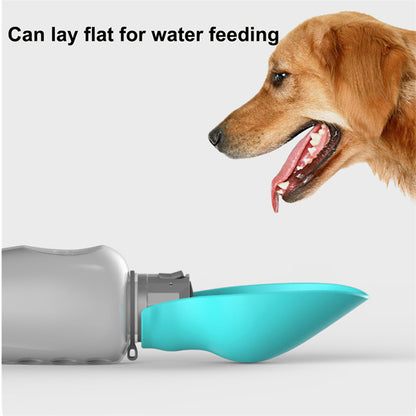 800ml Dogs Water Bottle Portable High Capacity Leakproof Pet Foldable Drinking Bowl Golden Retriever Outdoor Walking Supplies Pet Products