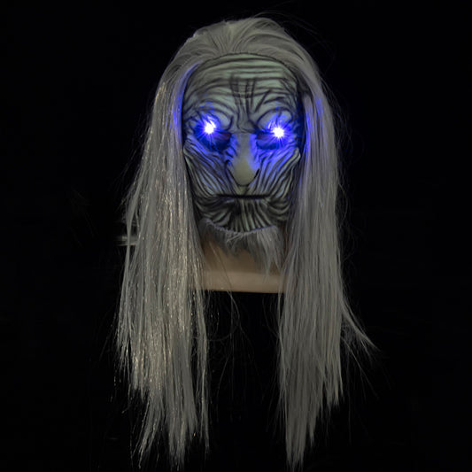 Latex Wig Mask Halloween Horror Headgear