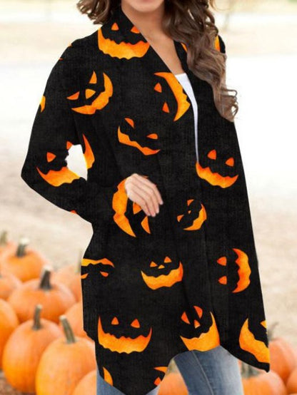 New European And American Casual Halloween Theme Printed Jacket Small Cardigan