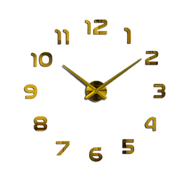 Living Room Creative Three-dimensional Wall Sticker Clock