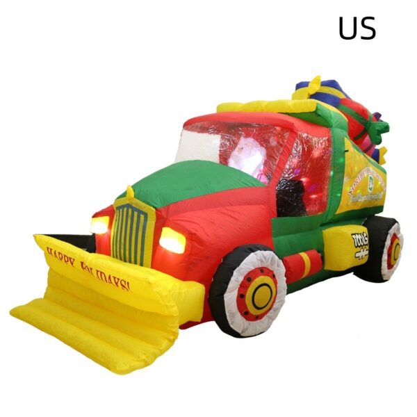 Inflatable Santa Snow Clearer Light Inflatable Christmas Decoration Props – Bild 2